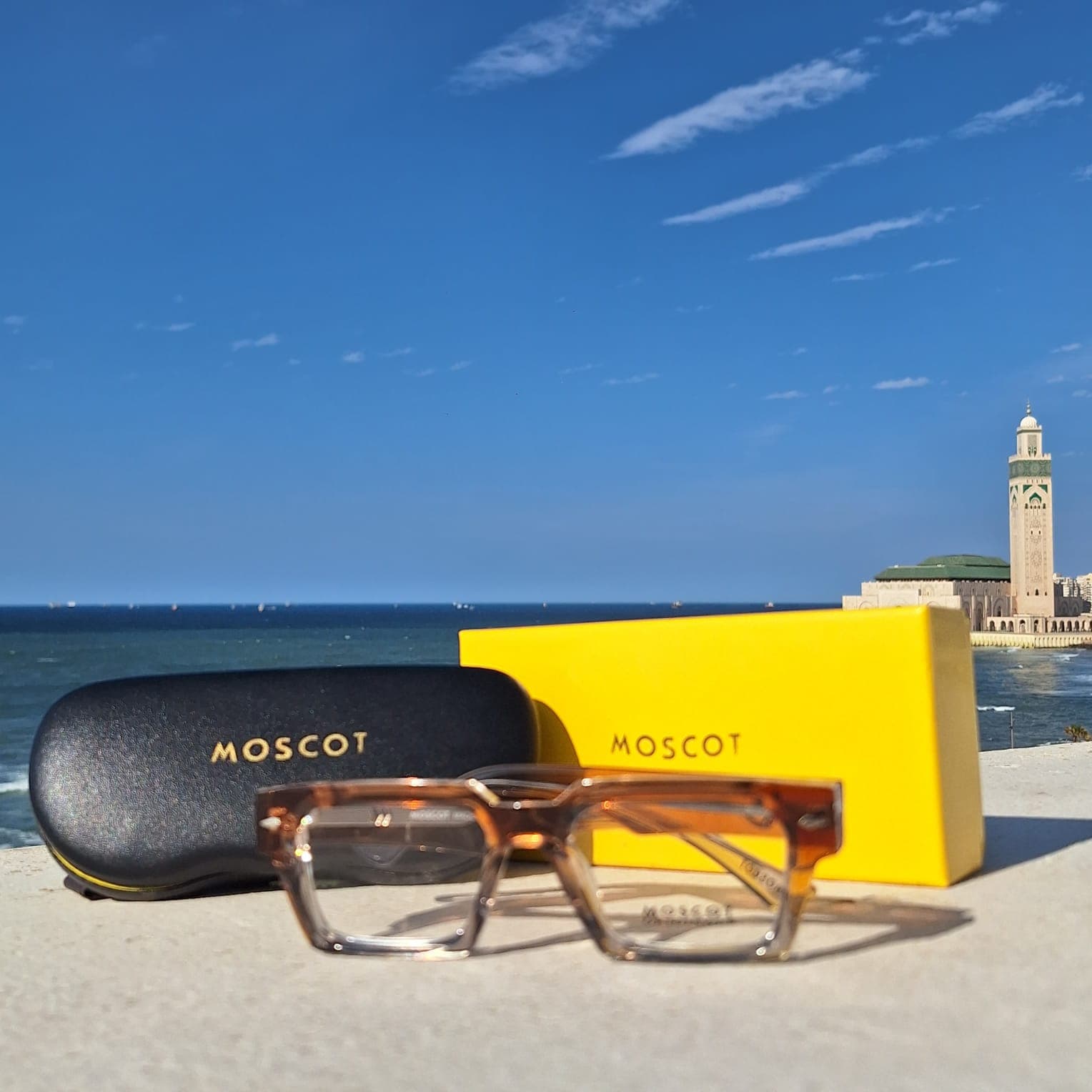 MOSCOT Brown Fade Haute Qualité Anti Lumière Bleue